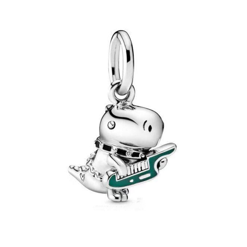 BERLOQUE CHARM "O DINOSSAURO DINO" - PRATA 925