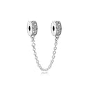 TRAVA DE SEGURANÇA COM CLIPE - PRATA 925