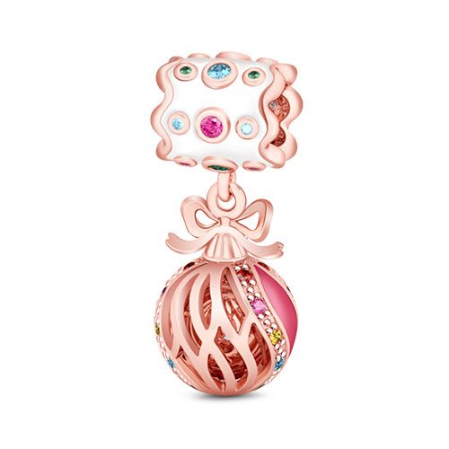 BERLOQUE CHARM PENDENTE "BOLA DE NATAL" - PRATA 925