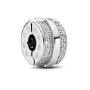 CLIPE TRAVA DE SEGURANÇA BRILHANTE - PRATA 925