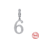 BERLOQUE CHARM PENDENTE "NÚMEROS CRAVEJADOS" - PRATA 925