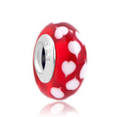 BERLOQUE CHARM "MURANO CORAÇÕES" - PRATA 925