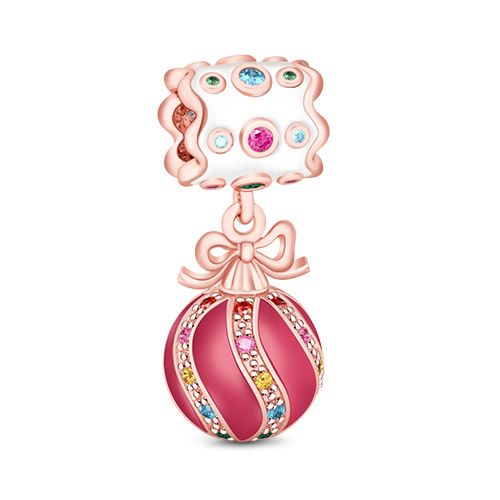 BERLOQUE CHARM PENDENTE "BOLA DE NATAL" - PRATA 925