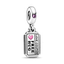 BERLOQUE CHARM PENDENTE FREE HUG "ABRAÇO GRÁTIS" - PRATA 925