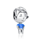 BERLOQUE CHARM SEPARADOR " LOVE PAI" - PRATA 925