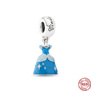 BERLOQUE CHARM PENDENTE "PRINCESAS D.  - PRATA 925