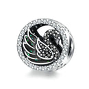 BERLOQUE CHARM SEPARADOR "CISNE NEGRO" - PRATA 925