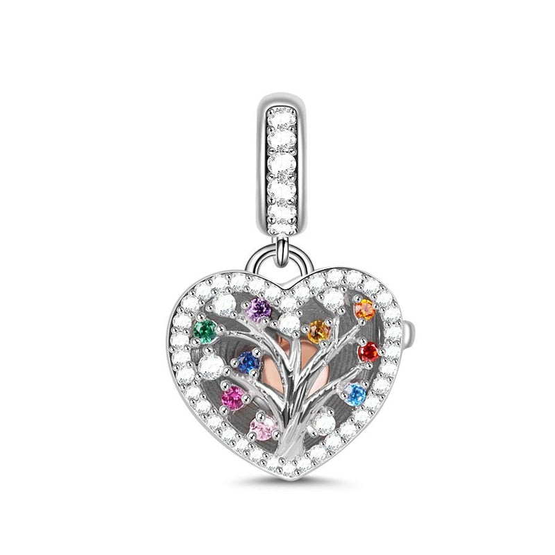 BERLOQUE CHARM "ÁRVORE DA VIDA ABRE/FECHA" / PRATA 925"