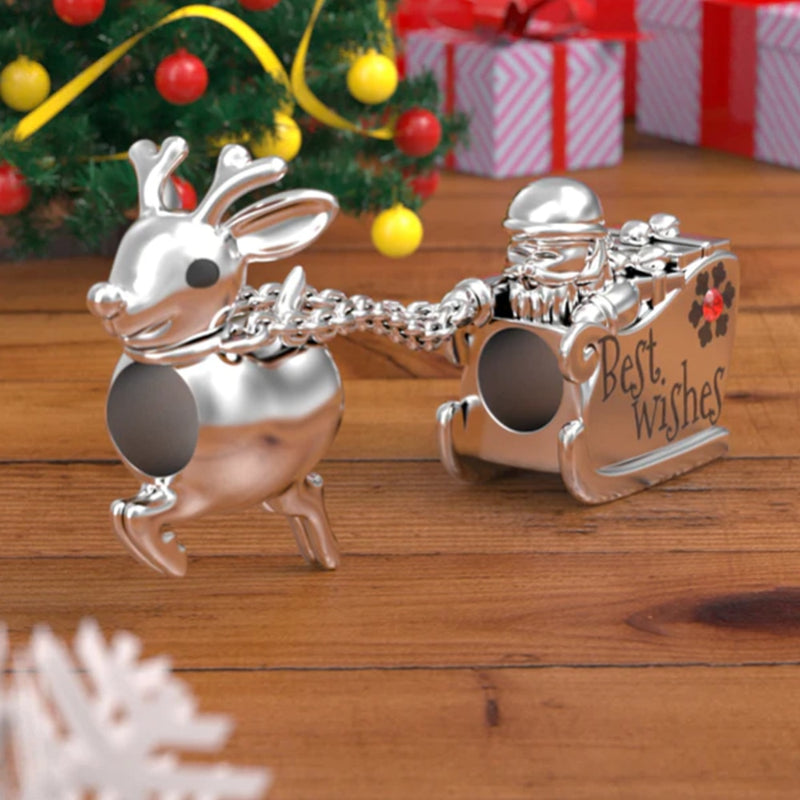 BERLOQUE CHARM "TRENÓ DO PAPAI NOEL" - PRATA 925