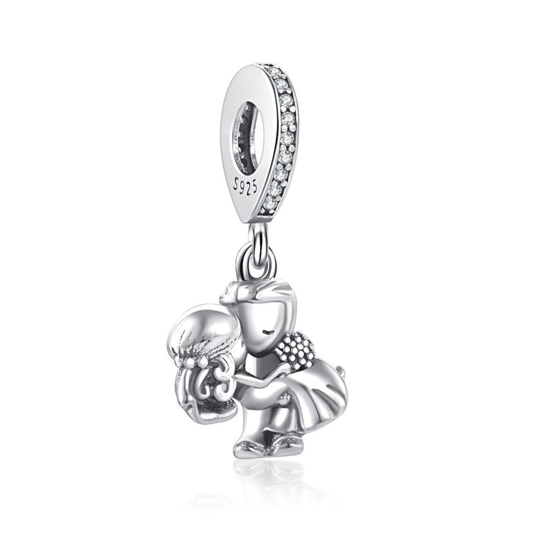 BERLOQUE CHARM PENDENTE "CASAL" - PRATA 925"