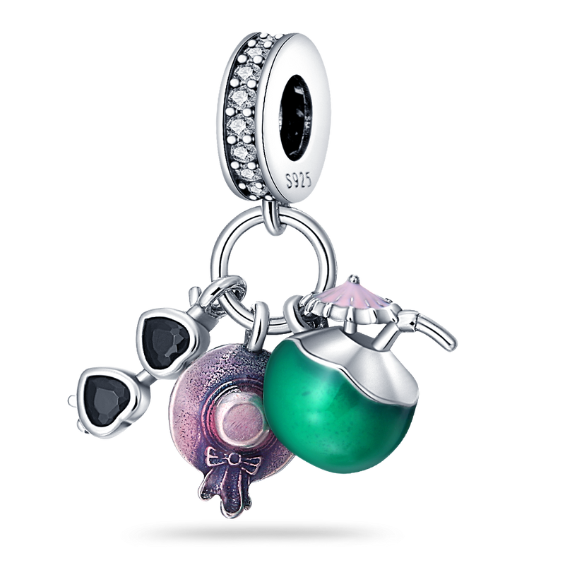 BERLOQUE CHARM PENDENTE "MOOD VERÃO" / PRATA 925"