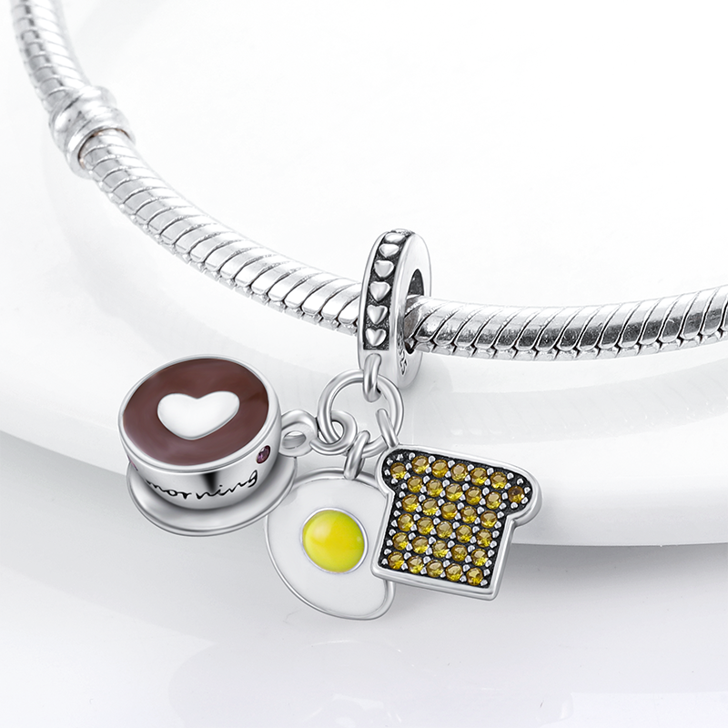 BERLOQUE CHARM "CAFÉ DA MANHÃ" - PRATA 925"