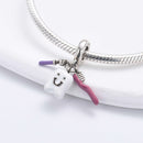 BERLOQUE CHARM "ODONTOLOGIA/ DENTISTA ROSA" - PRATA/925