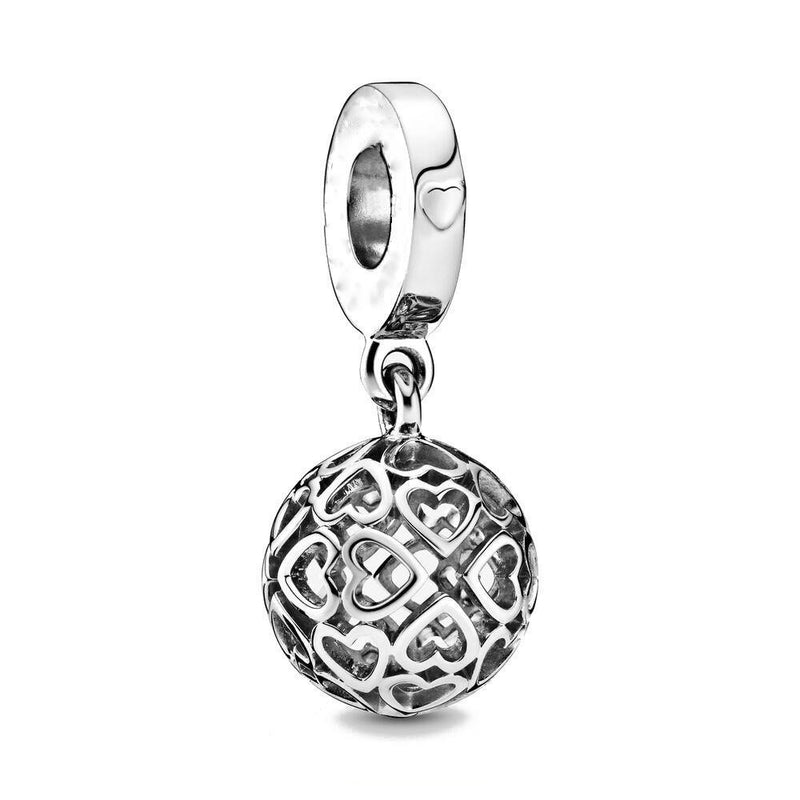 BERLOQUE CHARM PENDENTE "CORAÇÃO VAZADO" - PRATA 925