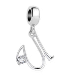 BERLOQUE CHARM PENDENTES "LETRAS A - Z" - PRATA 925