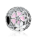 BERLOQUE TRAVA DE SEGURANÇA "CLIPE FLORAL" - PRATA 925