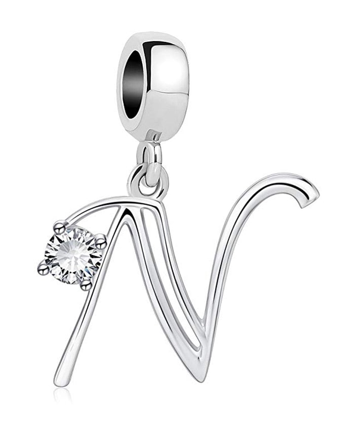 BERLOQUE CHARM PENDENTES "LETRAS A - Z" - PRATA 925