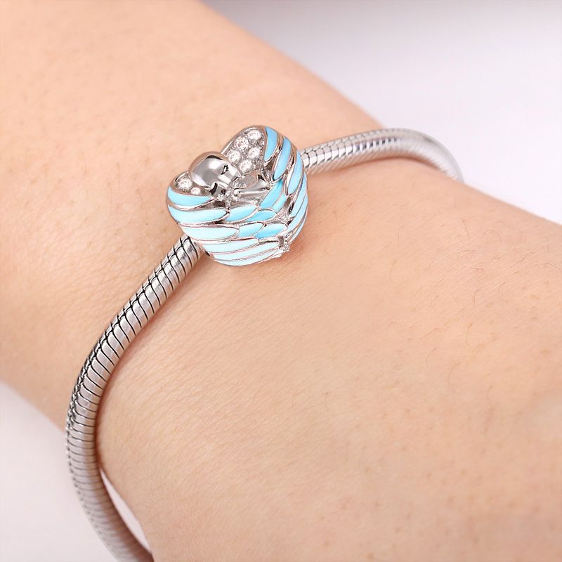 BERLOQUE CHARM SEPARADOR "MEU MUNDO AZUL" - PRATA 925