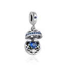 BERLOQUE CHARM PENDENTE "PORTA JOIA AZUL" - PRATA 925