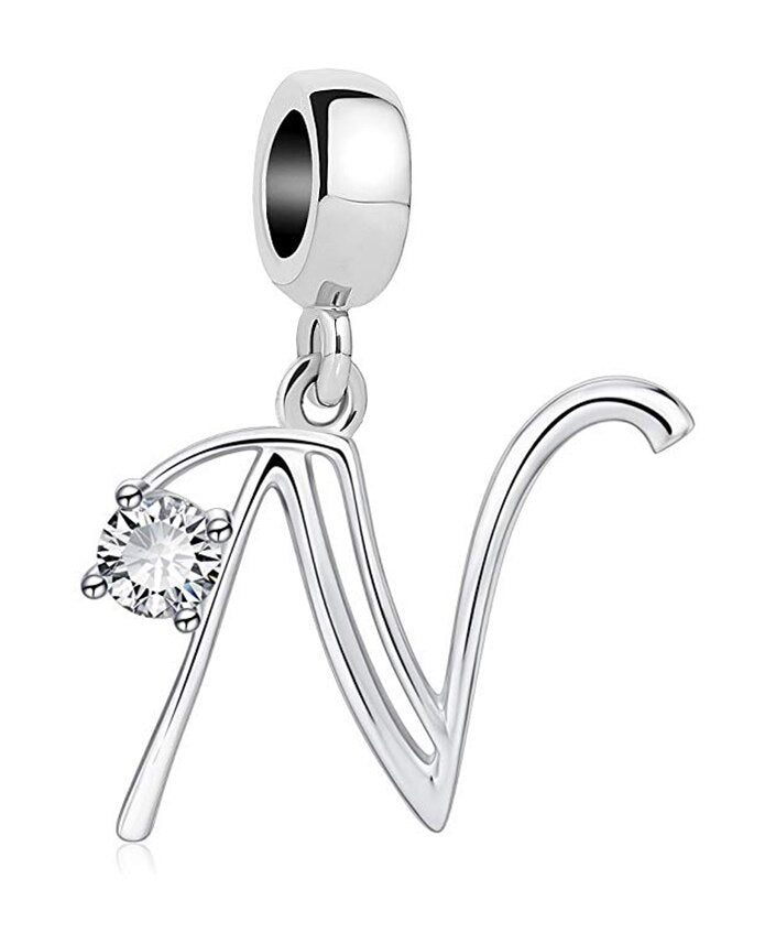 BERLOQUE CHARM PENDENTES "LETRAS A - Z" - PRATA 925