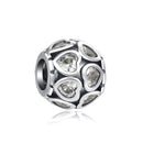 BERLOQUE CHARM SEPARADOR "CORAÇÕES" - PRATA 925