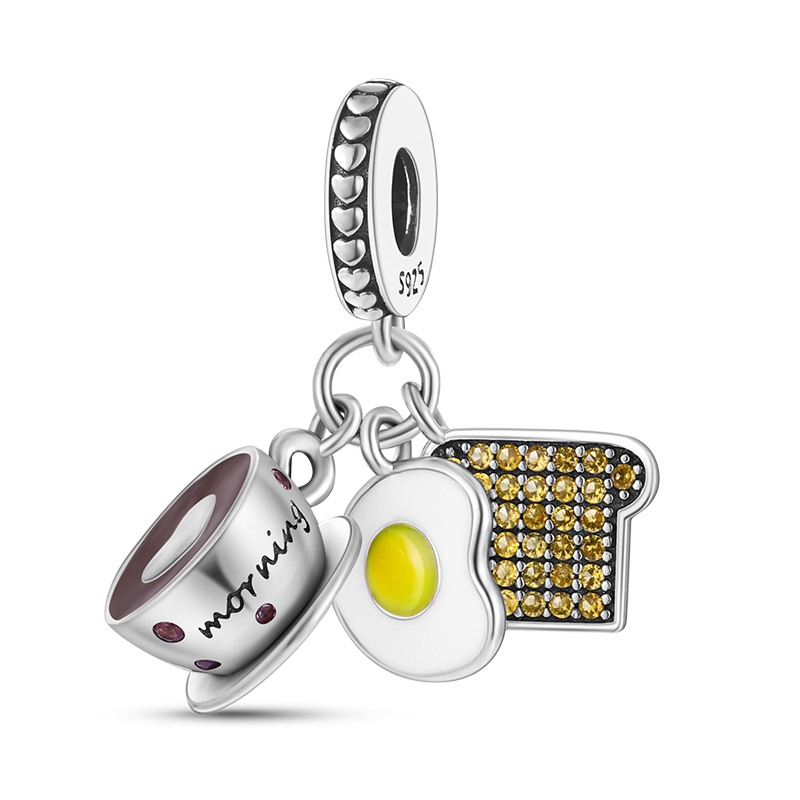 BERLOQUE CHARM "CAFÉ DA MANHÃ" - PRATA 925"