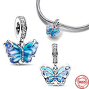 BERLOQUE CHARM PENDENTE BORBOLETA GLAMOUR - PRATA 925