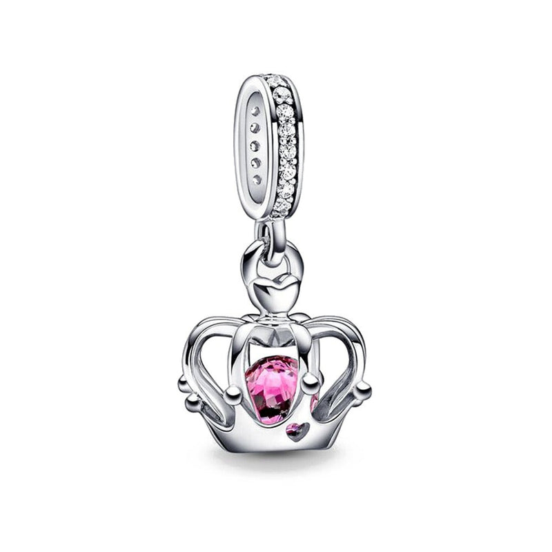 BERLOQUE CHARM PENDENTE "COROA COM PEDRA" - PRATA 925