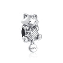 BERLOQUE CHARM "GATINHO NOVELO DE LÃ" - PRATA 925