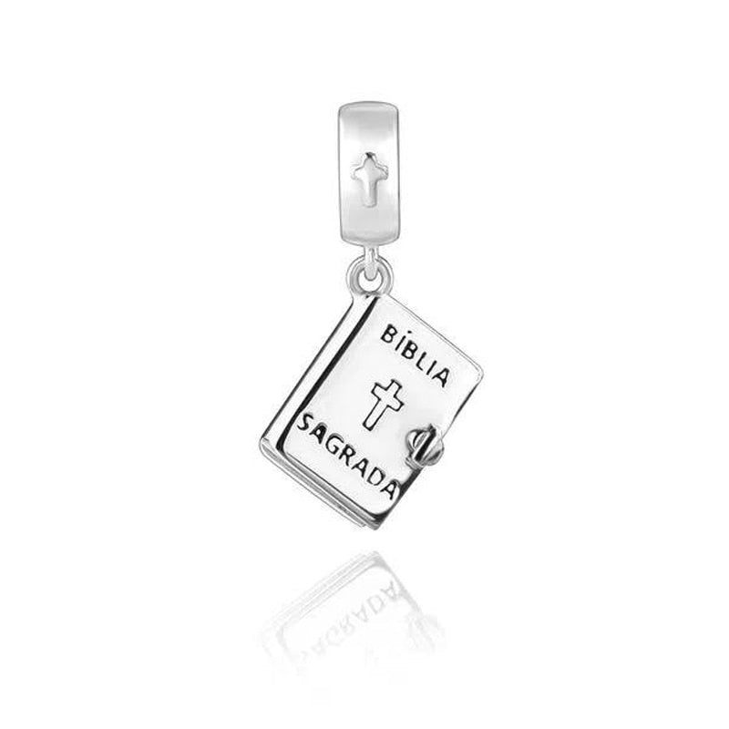 BERLOQUE CHARM PENDENTE "BÍBLIA SAGRADA" - PRATA 925