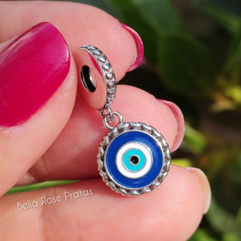 BERLOQUE CHARM PENDENTE "OLHO GREGO II" - PRATA 925"