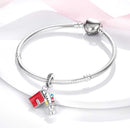 BERLOQUE PENDENTE "PROFESSORA/ LIVRO LÁPIS" - PRATA 925