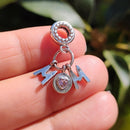 BERLOQUE CHARM PENDENTE "MOM - LOVE MÃE" - PRATA 925